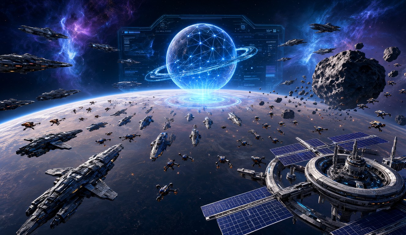 Beyond Finite State Machines: Bringing Space RTS Opponents to Life with Contrastive Decision Models